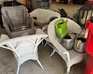 . . . white wicker