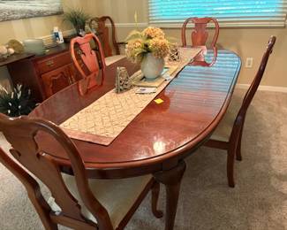 . . . and its matching dining room table and chairs