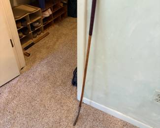 . . . wood-shaft golf club