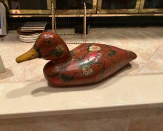 . . . and a painted decoy