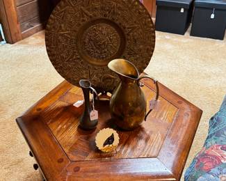 Solid wood end table 