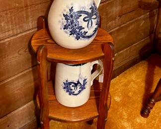 Vintage pottery pitchers 