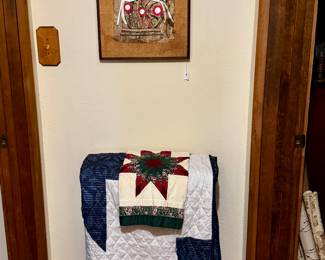 Vintage picture and quilts 