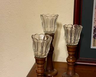 Set of 3 candleholders 