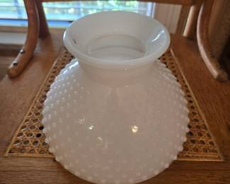 Hob Knob Milk Glass Lamp Shade