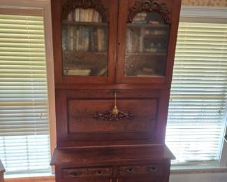 Renaissance Revival Secretary Bookcase