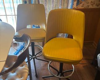 Groovy yellow bar stools 