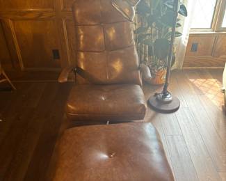 Awesome MCM style vintage vinyl metal cage frame chair 