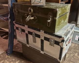 Various footlocker trunks 