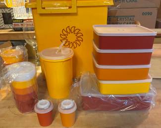 1970’s New Old Stock Tupperware picnic set