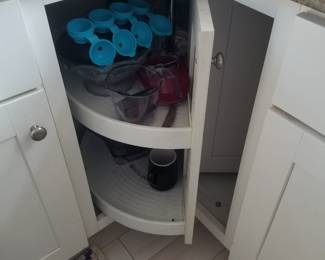 Cabinetry detail: lazy Susan