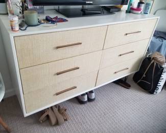 West Elm Margot Raffia 6-drawer dresser