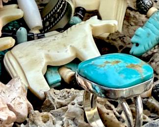 Turquoise Ring with collection 