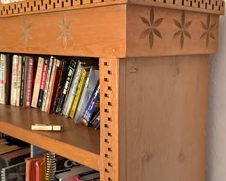 Beautiful Vintage Carved New Mexico Book Shelf