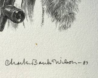 Signed CHARLES BANK WILSON
Numbered print 