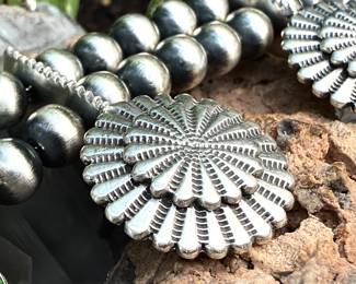 Tom Lewis Navajo Artist Sonoran Turquoise Necklace 