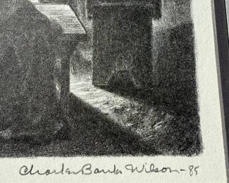 Signed CHARLES BANK WILSON
Numbered print 