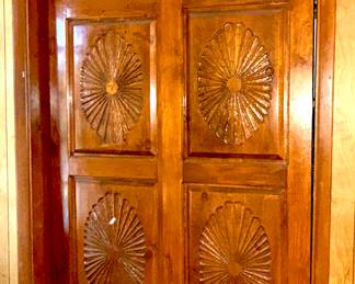 Panels Solid wood New Mexico Catved