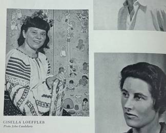 Interior of Taos and its artists