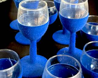 Flocked Stemware