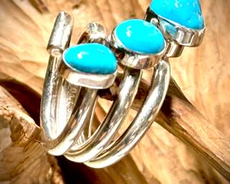 Stunning Turquoise Modern Ring