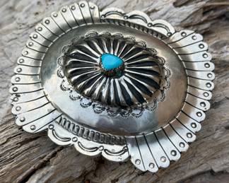 Hand Hammered Concho buckle