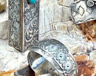 Sterling h  as md stamped earring with other pieces