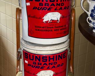 Sunshine Lard Tins