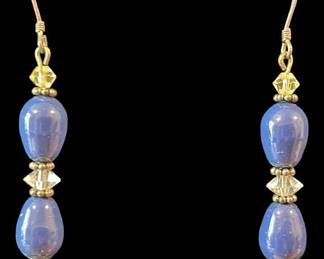 Lapis Teardrop Earrings