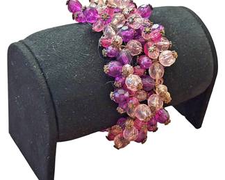 Large Purple Scrunchie Bracelet