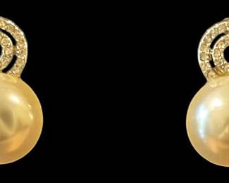 Pearl Like Costume Earrings