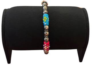 Sterling Silver Deckle Bead Bracelet