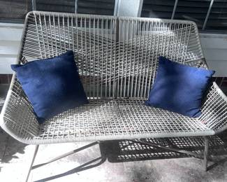 Contemporary outdoor bench.