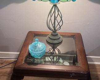 Side table and lamp