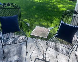 Wrought Iron table w/2 chairs