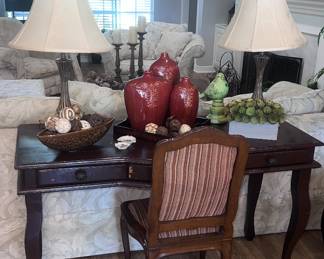Vintage desk and matching chair
