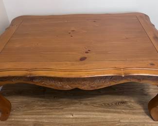Solid wood coffee table