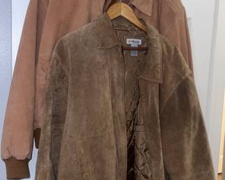 Leather and shade men's jackets