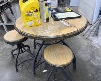 TABLE 3 SWIVEL STOOLS