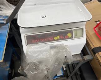 ROLLING METAL CART SCALE