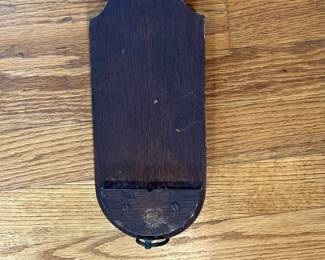S41 - $450. Antique English Stick Barometer & Thermometer. Negretti & Zambia. Measures 4.5" wide x 36" tall. The top is either bone or Celluloid and reads "Chadburn Bros. Opticians Sheffield"