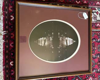 U39 - $30. Capital Reflection Print. Measures 18.75" wide x 21.25" tall.