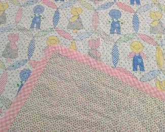 S12 - $20. Machine quilted Panel. Measures 56" x 42"