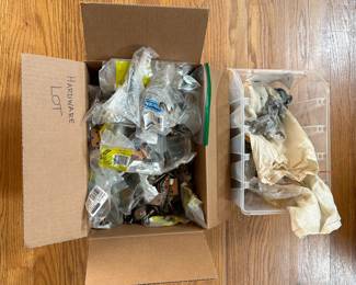 L69 - $60. Hardware Lot Boxes. Mostly newer hardware in bags.