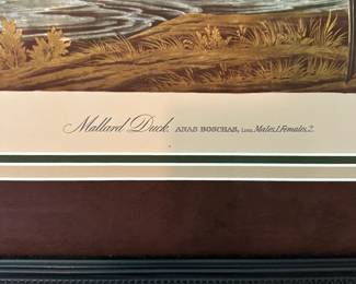 U4 - $50. R. Havell Mallards. Measures 32.5" wide x 26" tall