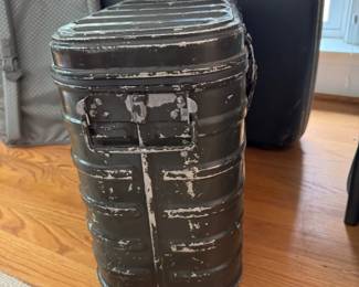 S30 - $95. 1962 Military Mermite Food Container. Measures 20.5" wide x 9" deep x 19" tall.