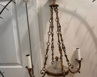 C25 - $125. Vintage Corbett Light Fixture.