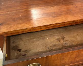 C16 - $450. Cherry 4 Drawer Antique Dresser. Measures 40.25" wide x 20.75" deep x 37" tall. All drawers slide. In very good antique condition!