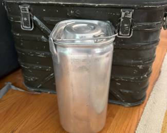 S30 - $95. 1962 Military Mermite Food Container. Measures 20.5" wide x 9" deep x 19" tall.
