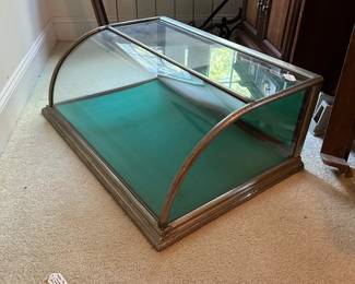 U51 - $475. F.X. Ganter Show Cases - Baltimore MD. Store Display with Curved Front Glass. Opens from the back. Measures 33" wide 24" deep x 12.75" tall. Excellent Condition!
